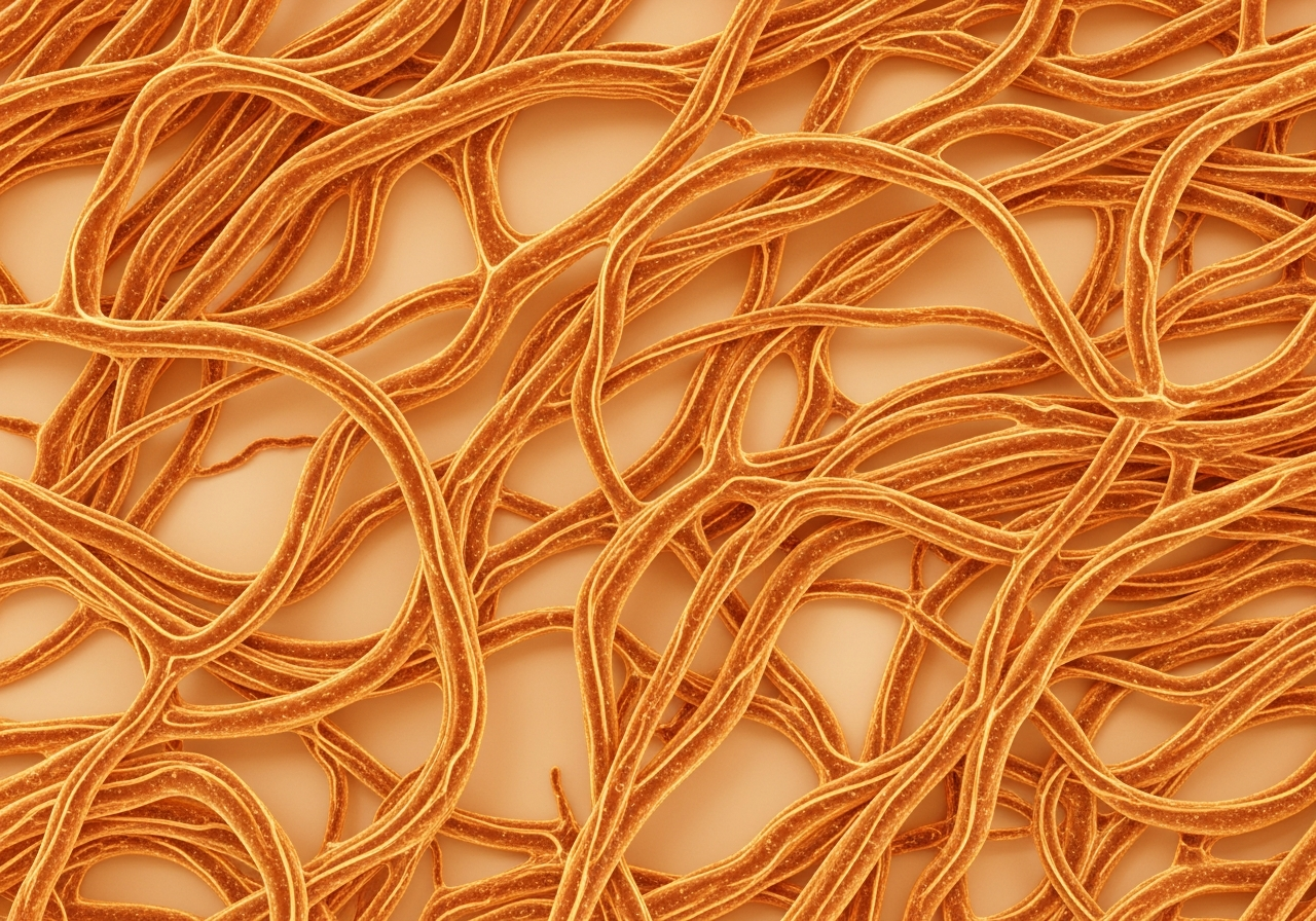 After 12 weeks: dense, luminous collagen mesh