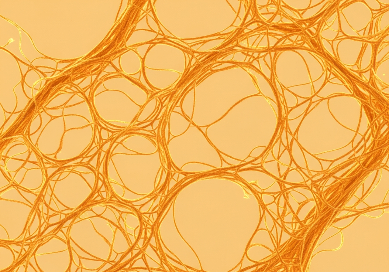 Baseline: sparse, frayed collagen mesh