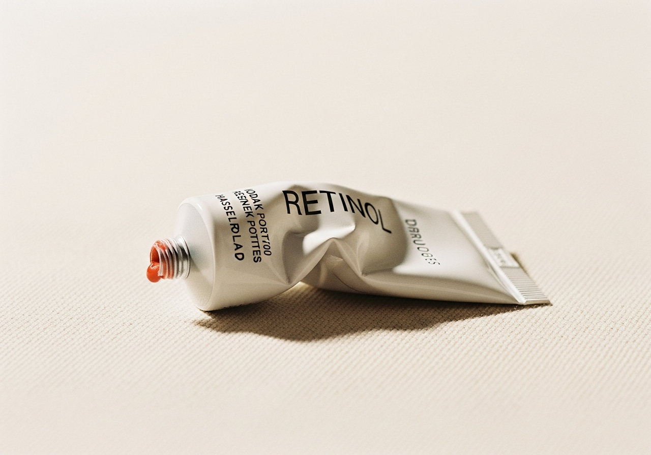 Nearly-empty retinol tube