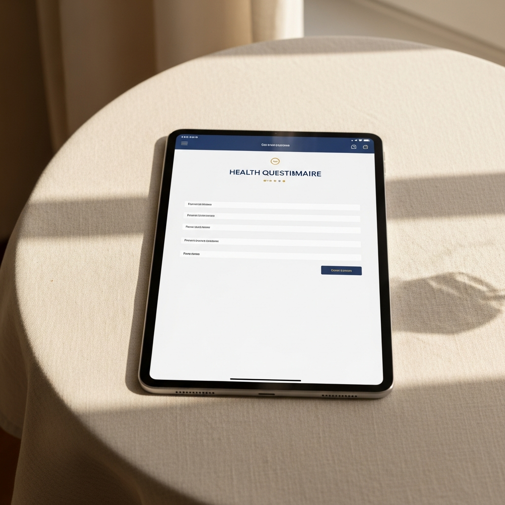 Complete intake questionnaire